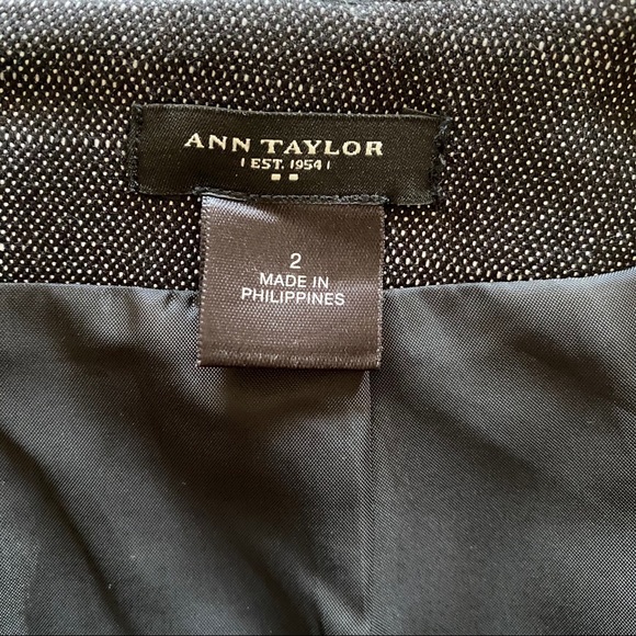 Ann Taylor black & gray tweed pencil skirt - Picture 5 of 8